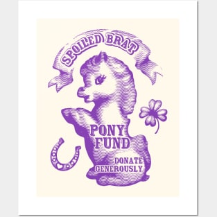 Pony Fund Purple Posters and Art